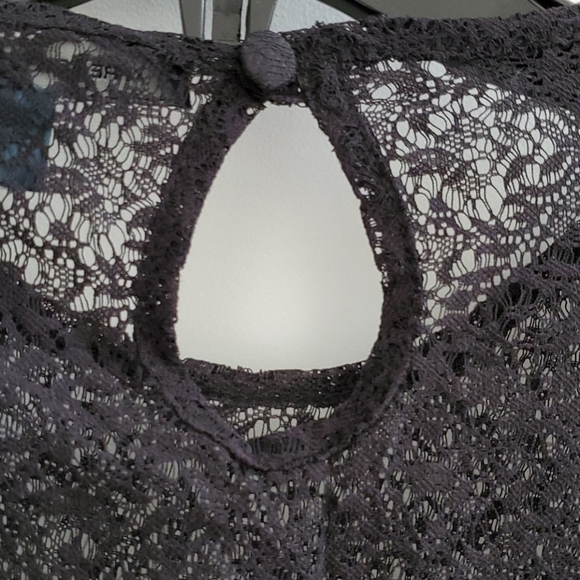 French Connection black lace shirt - Picture 7 of 8